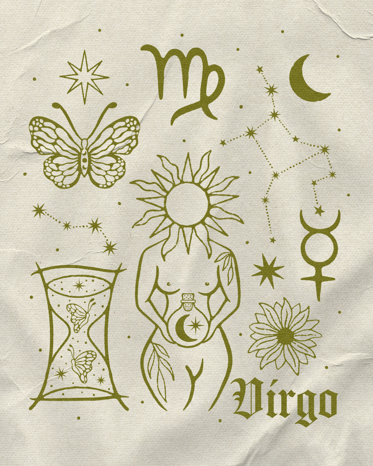 Virgo Season Flash Sheet