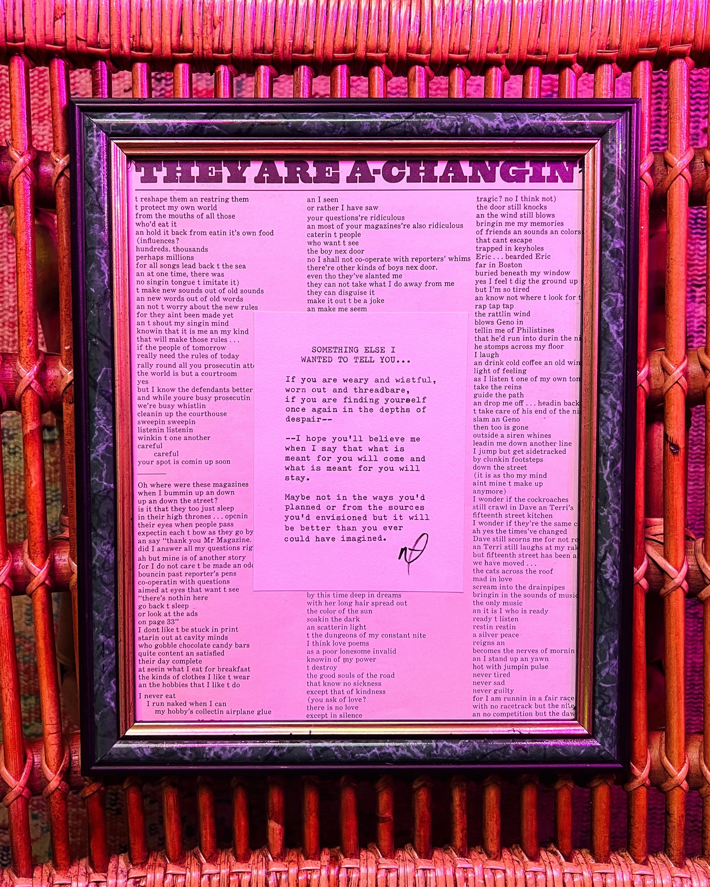 Framed Poem #5