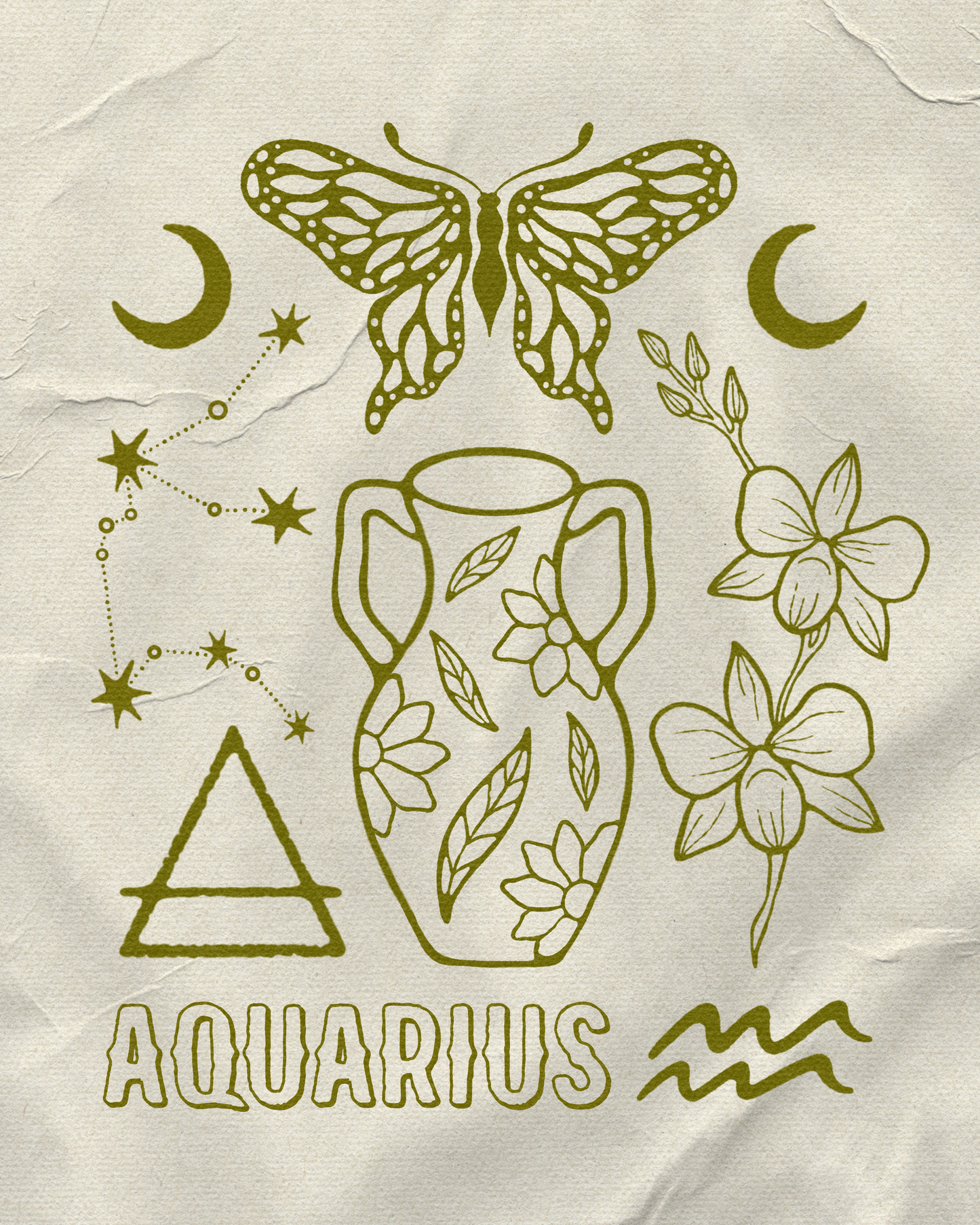 Aquarius Season Flash Sheet